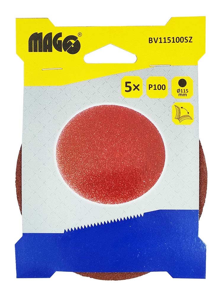 Velcro sanding disc 115 mm - P100 - 5 pcs