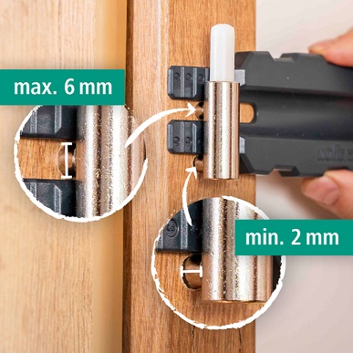 WOLFCRAFT - set for mounting the door leaf, 3 parts