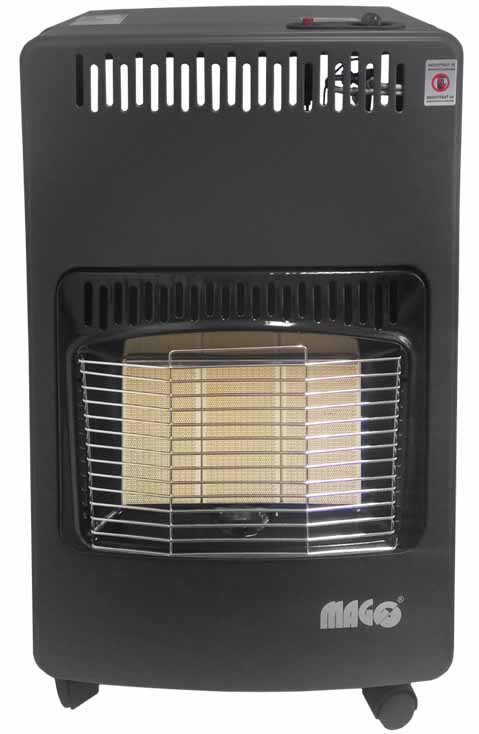 Foldable gas heater MAGG 4,2kW incl. accessories