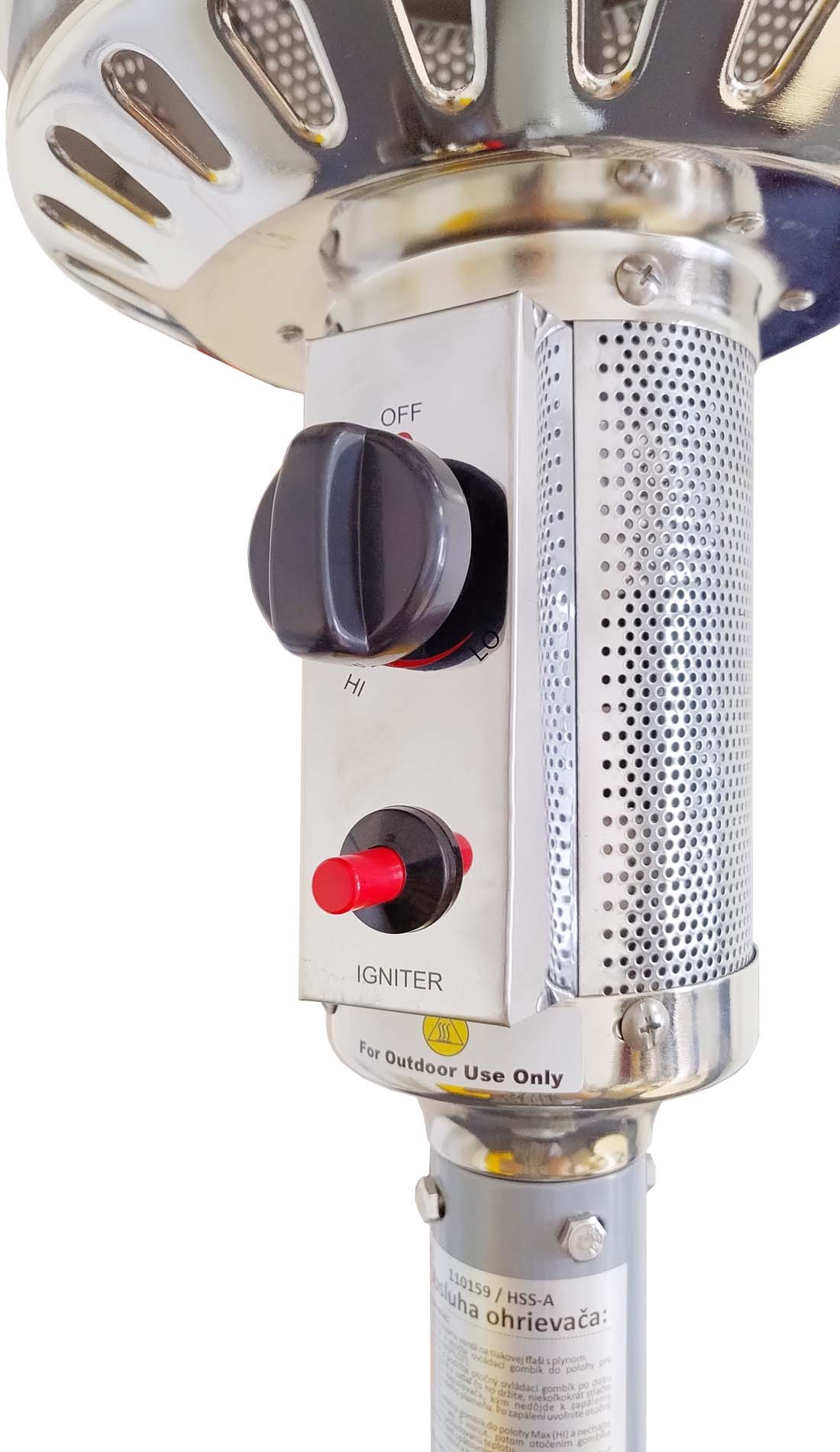 PRECIS - garden heater silver incl. accessories