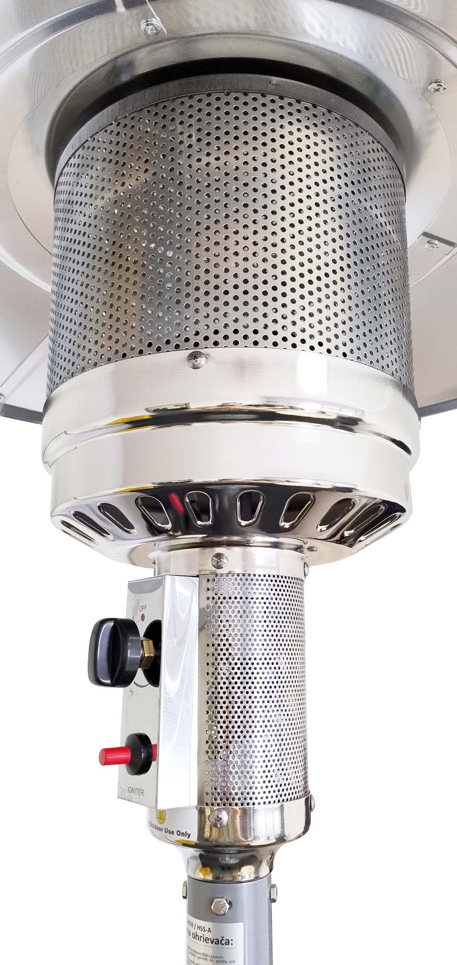 PRECIS - garden heater silver incl. accessories