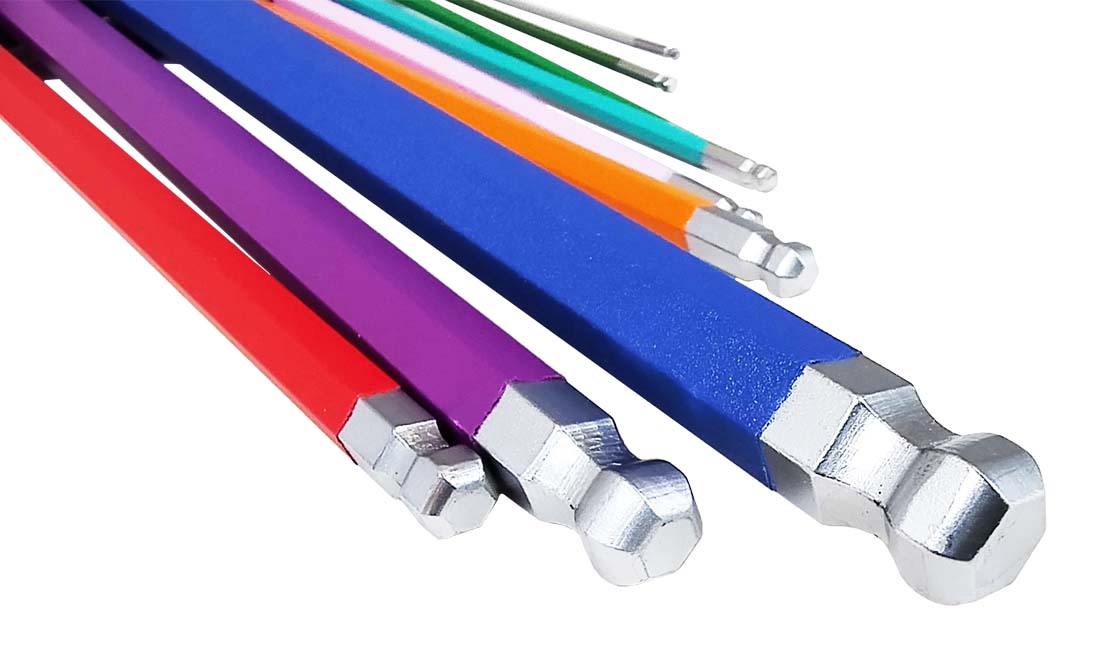Ball-end hex key set (extended) 1,5 - 10 mm - 9 pcs