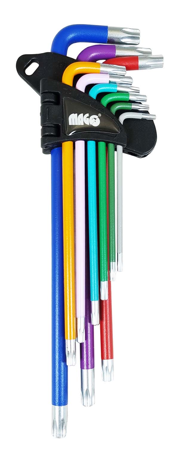 Sada TORX kľúčov (predĺžené) T10 - T50 - 9 ks