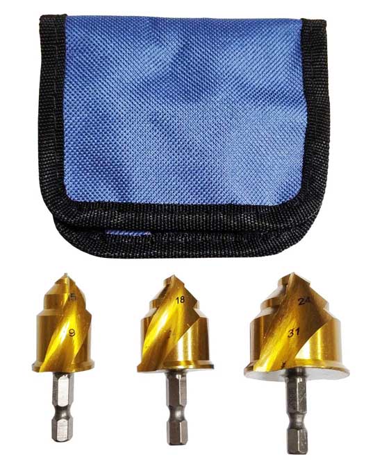 Sada výstružníků pro PPR trubky 15 - 31 mm