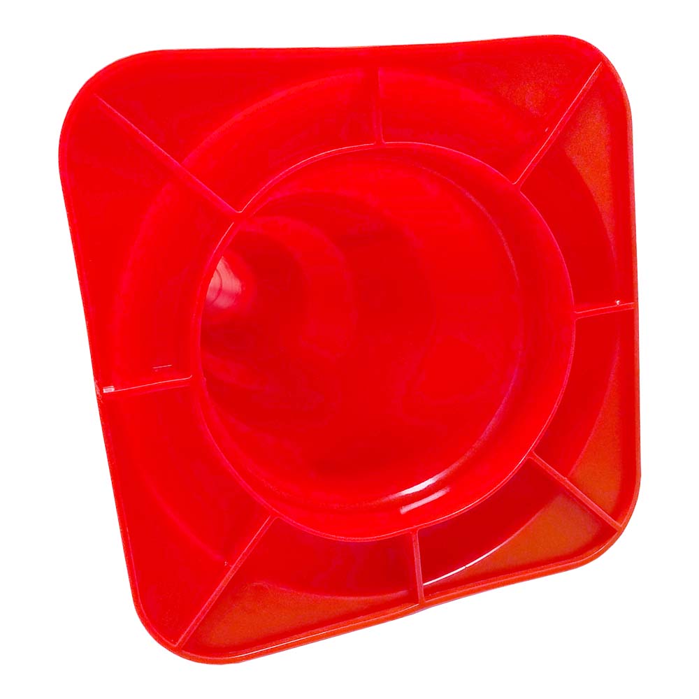 Warning cone 50 cm - two reflective stripes