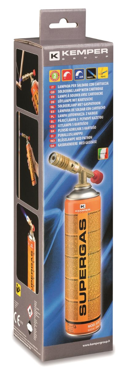 KEMPER - Soldering torch + SUPERGAS cartridge 600 ml