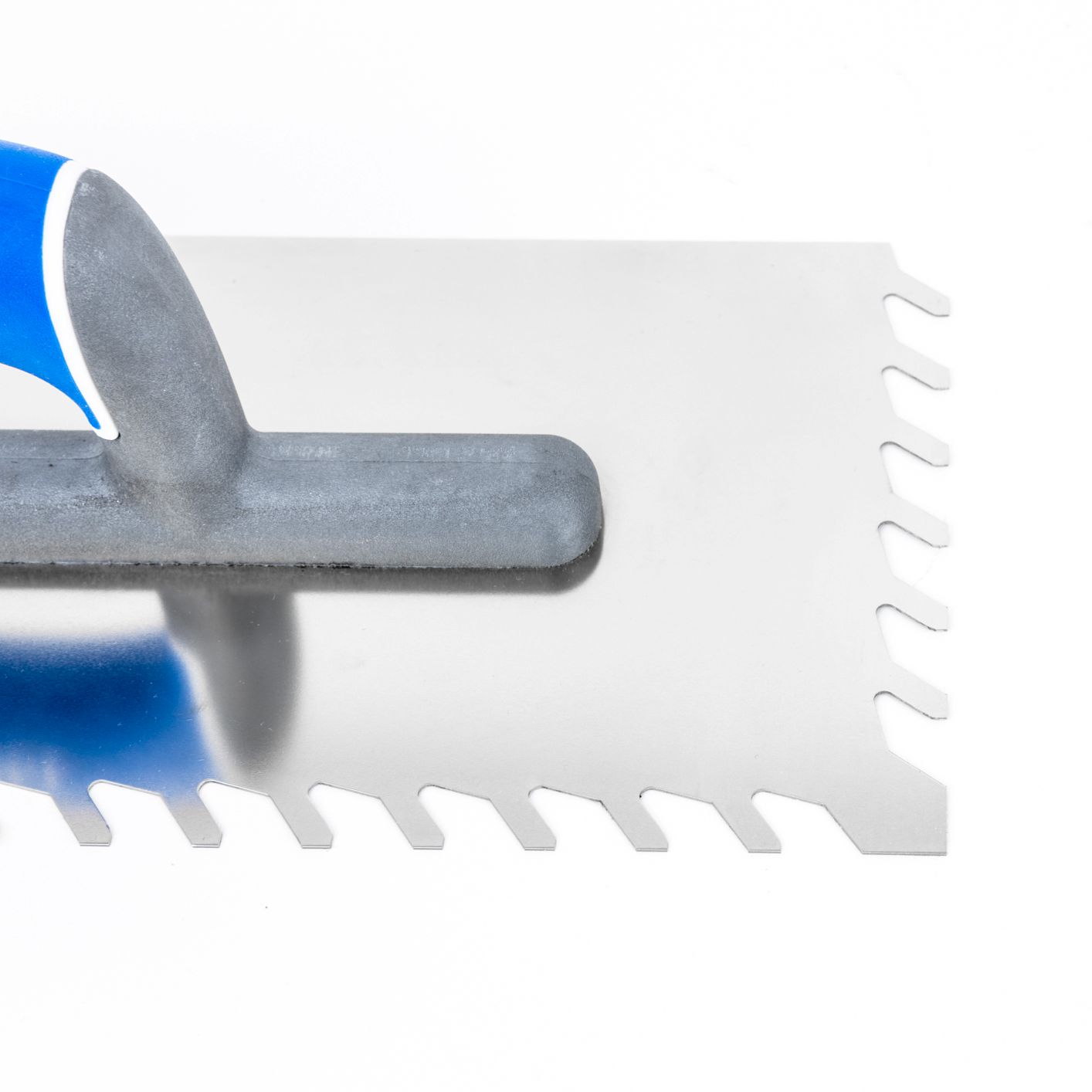 KUBALA - Stainless steel trowel 130x270mm, slanted teeth 10 mm, G-24