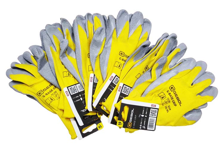 GEBOL - Work gloves for assemblers G-Base Grip size 10 - Blister