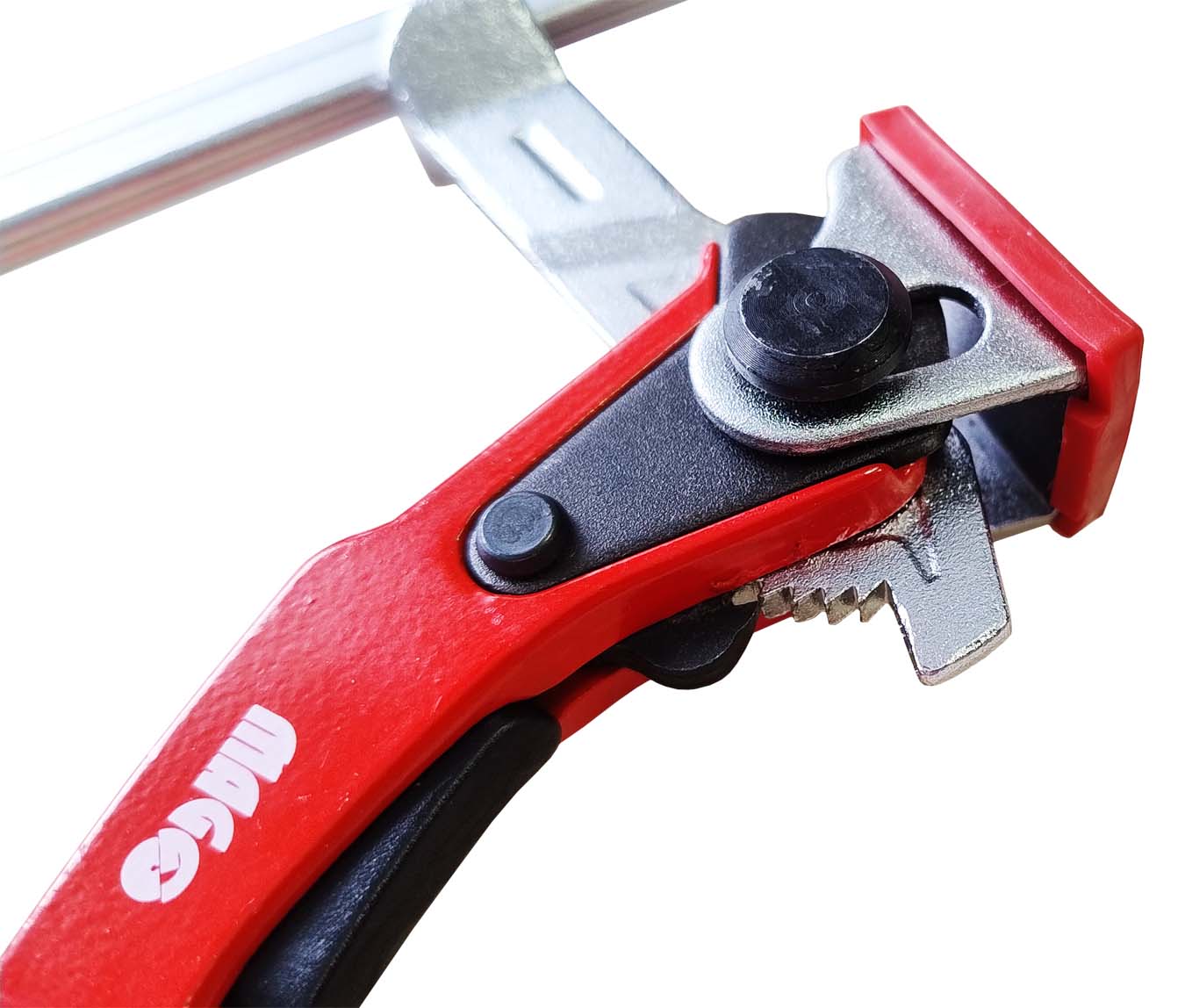 Steel lever clamp 160x60mm for guide rail