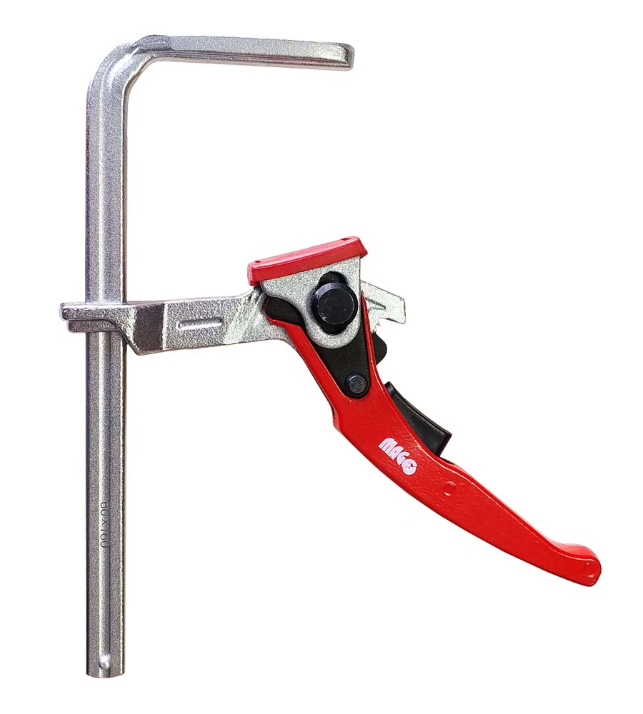 Steel lever clamp 160x60mm for guide rail
