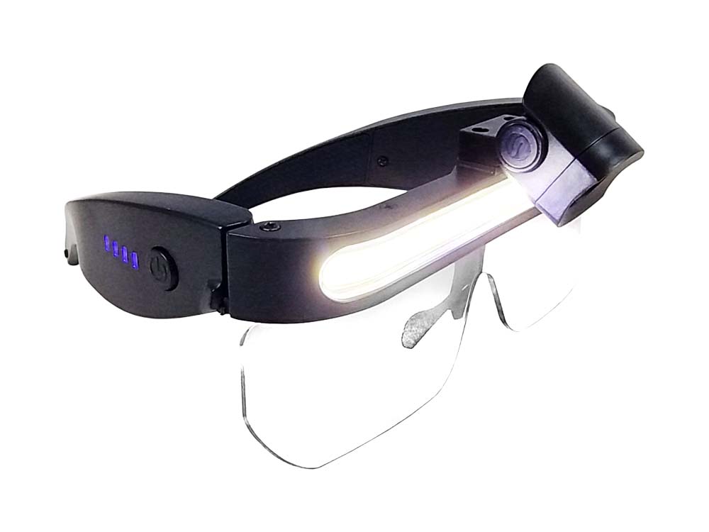 Glasses with LED light 3W + 3W, Li-pol