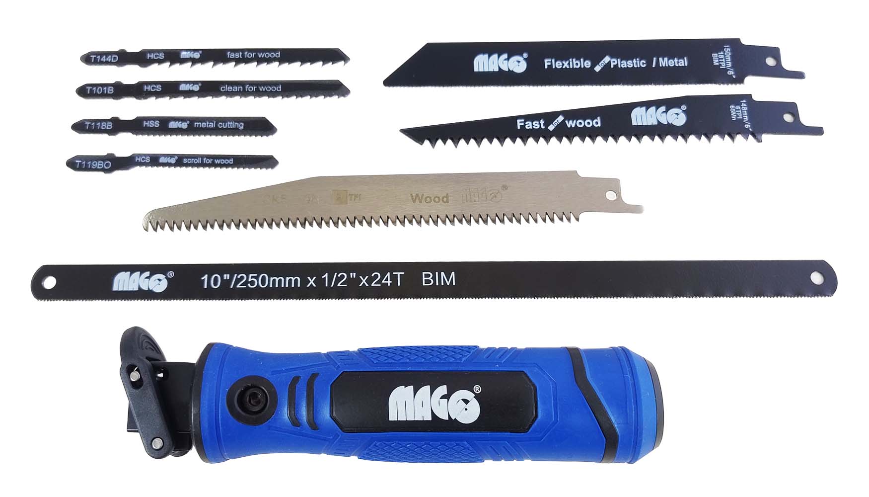 Universal 8-in-1 saw blade handle