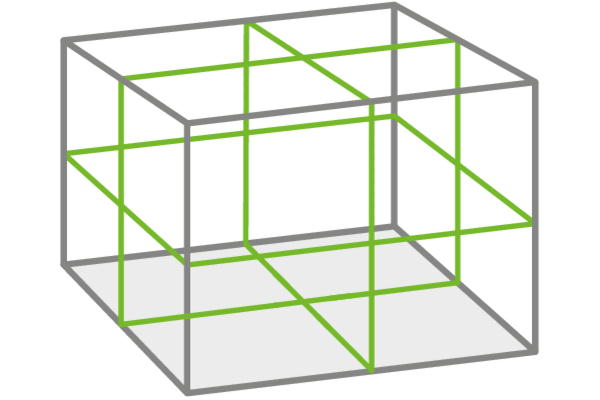 SOLA - PLANO 3D green RCB - cross line laser + RCB base
