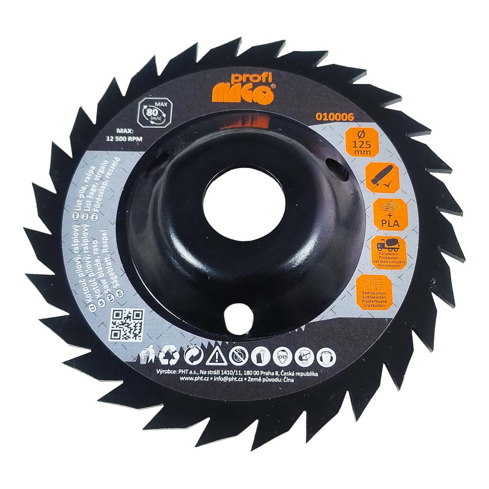 Magg Profi - Saw/rasp disc - for angle grinders 125 x 3 x 22.2 mm