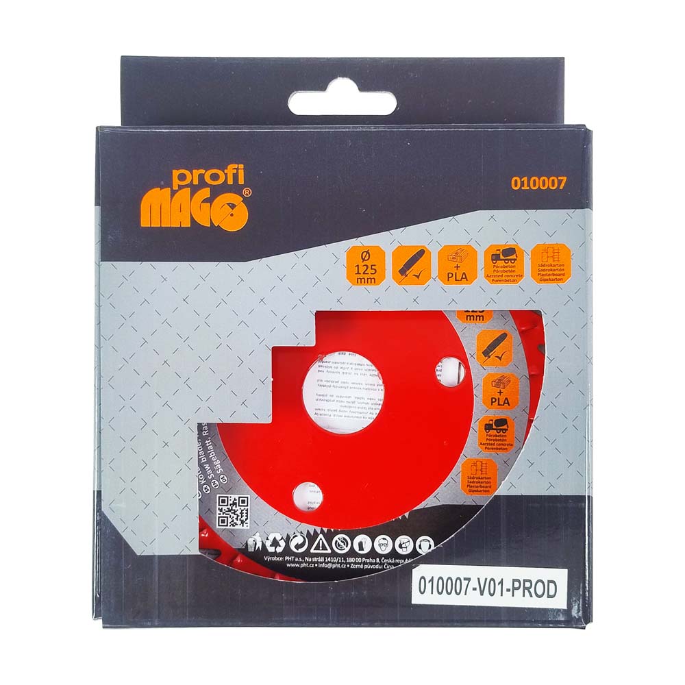 Magg Profi - Saw/rasp disc - for angle grinders 125 x 3 x 22.2 mm - flat