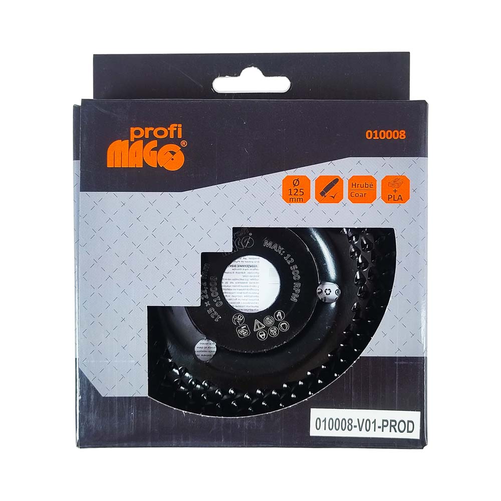 Magg Profi - Rotary rasp 125x22,2mm - 3 mm rough